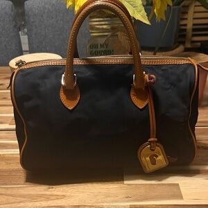 Dooney & Bourke Black and Brown Handbag